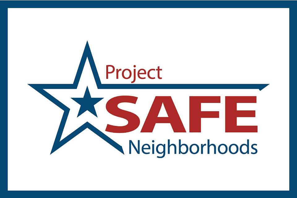 project safe neighborhoods text logo