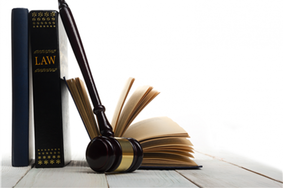 Image of legal books and a gavel