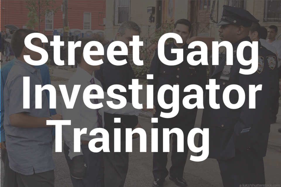 Street Gang Investigator Training