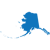 solid blue state of Alaska graphic