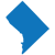 solid blue District of Columbia graphic