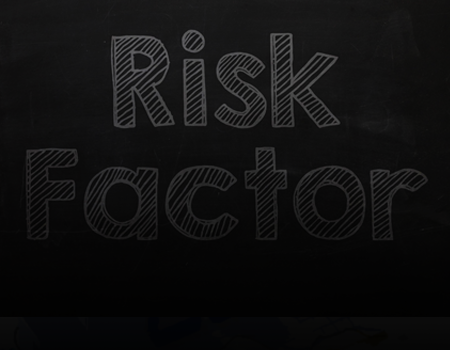 the words "Risk Factor" against a dark background