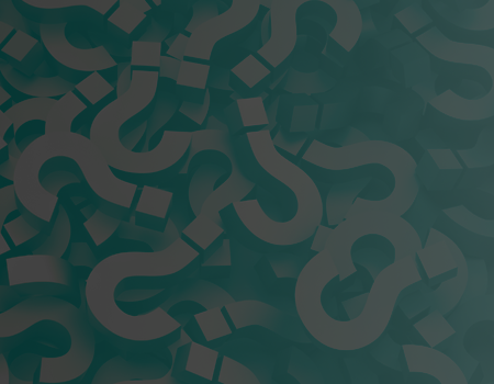 scattered question marks
