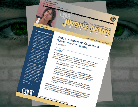 OJJDP Juvenile Justice Bulletin publication front page