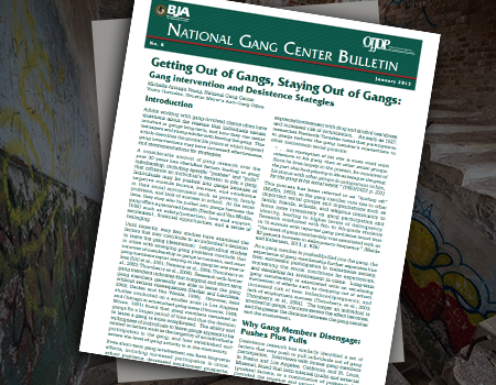 OJJDP National Gang Center Bulletin publication front page