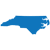 solid blue state of North Carolina graphic
