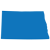 solid blue state of North Dakota graphic