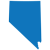 solid blue state of Nevada graphic