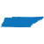 solid blue state of Tennessee graphic