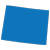 solid blue state of Wyoming graphic
