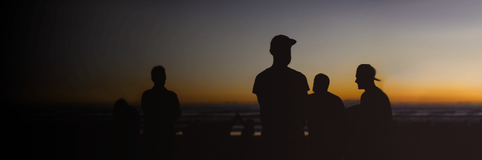 Silhouette of People against the sunset