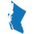 solid blue state of British Columbia graphic