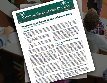 OJJDP National Gang Center Bulletin publication front page