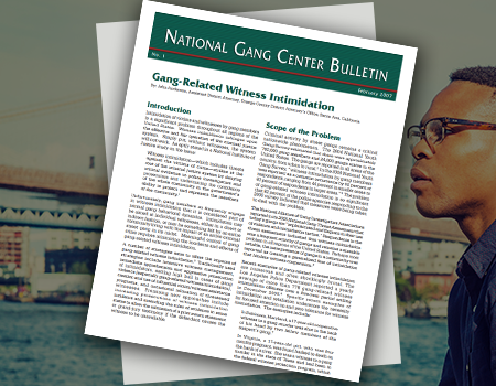 OJJDP National Gang Center Bulletin publication front page
